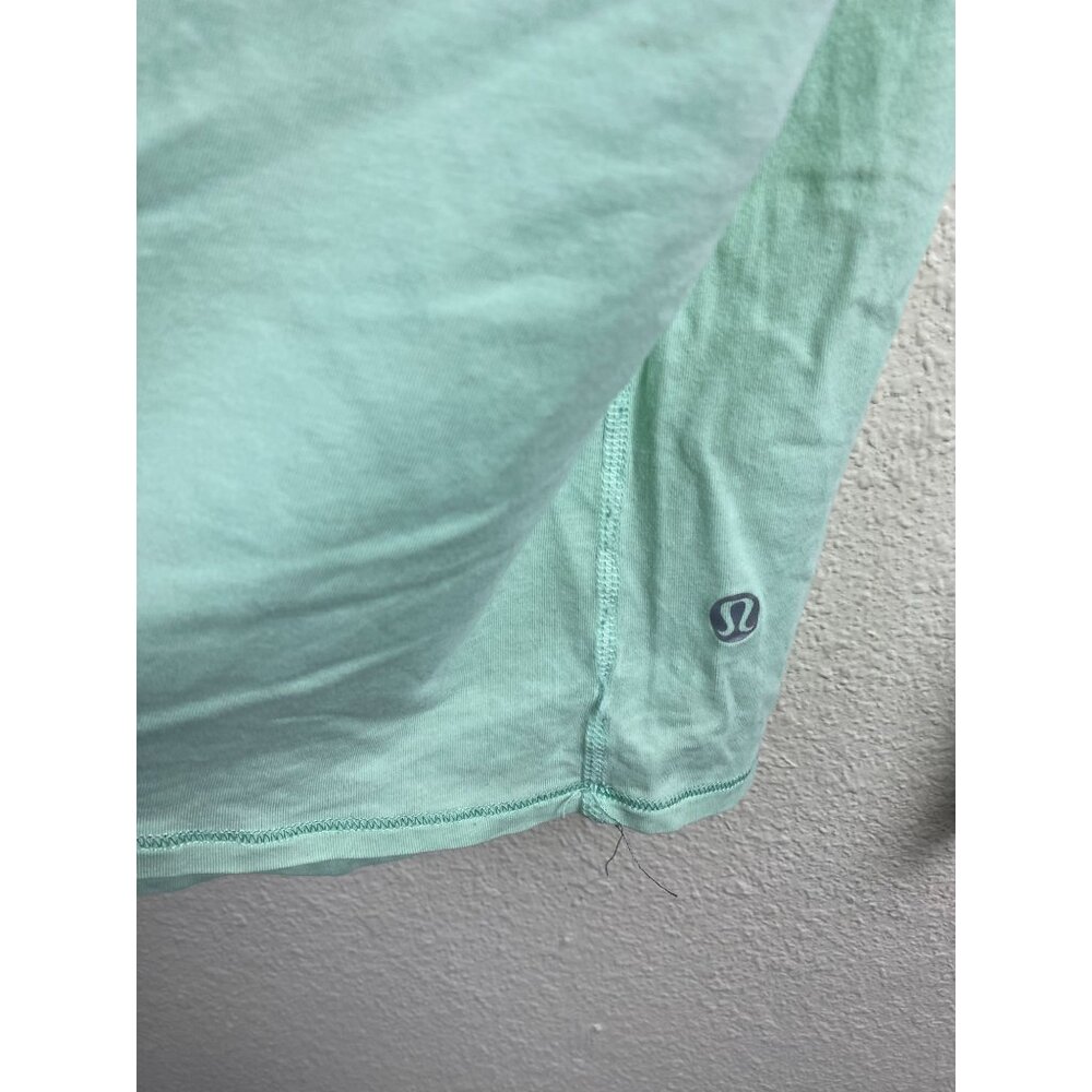 SOLDD💕Lululemon V-neck Long Sleeve jersey Top women size XL Light Green - Picture 13 of 15
